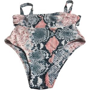 Buddy Love Snake Print Bikini Set